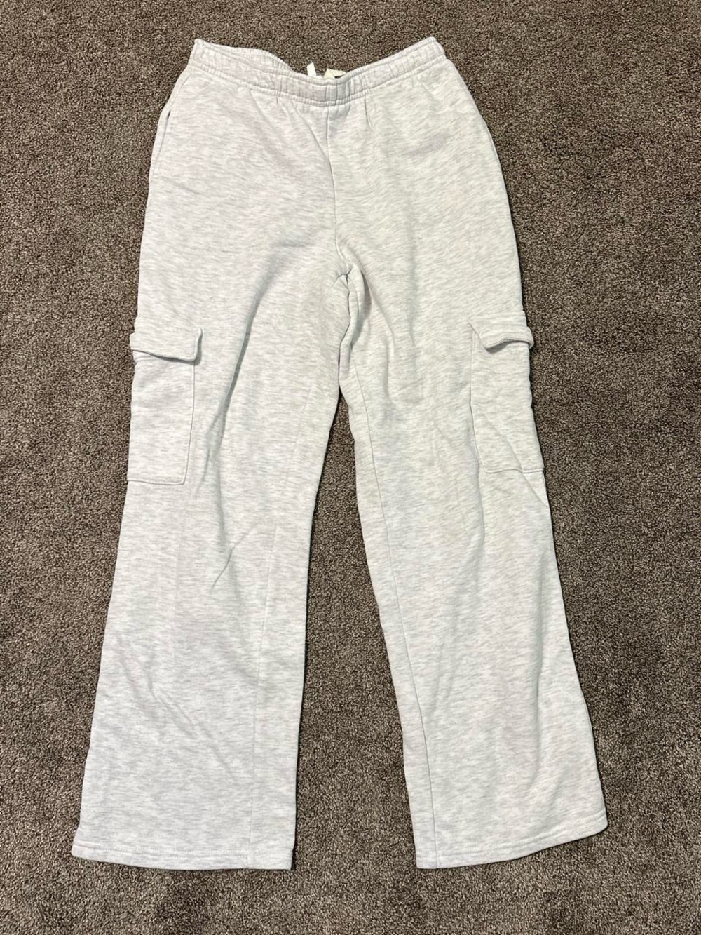 T.J.Maxx Light Gray Cargo Jogger Track Pants